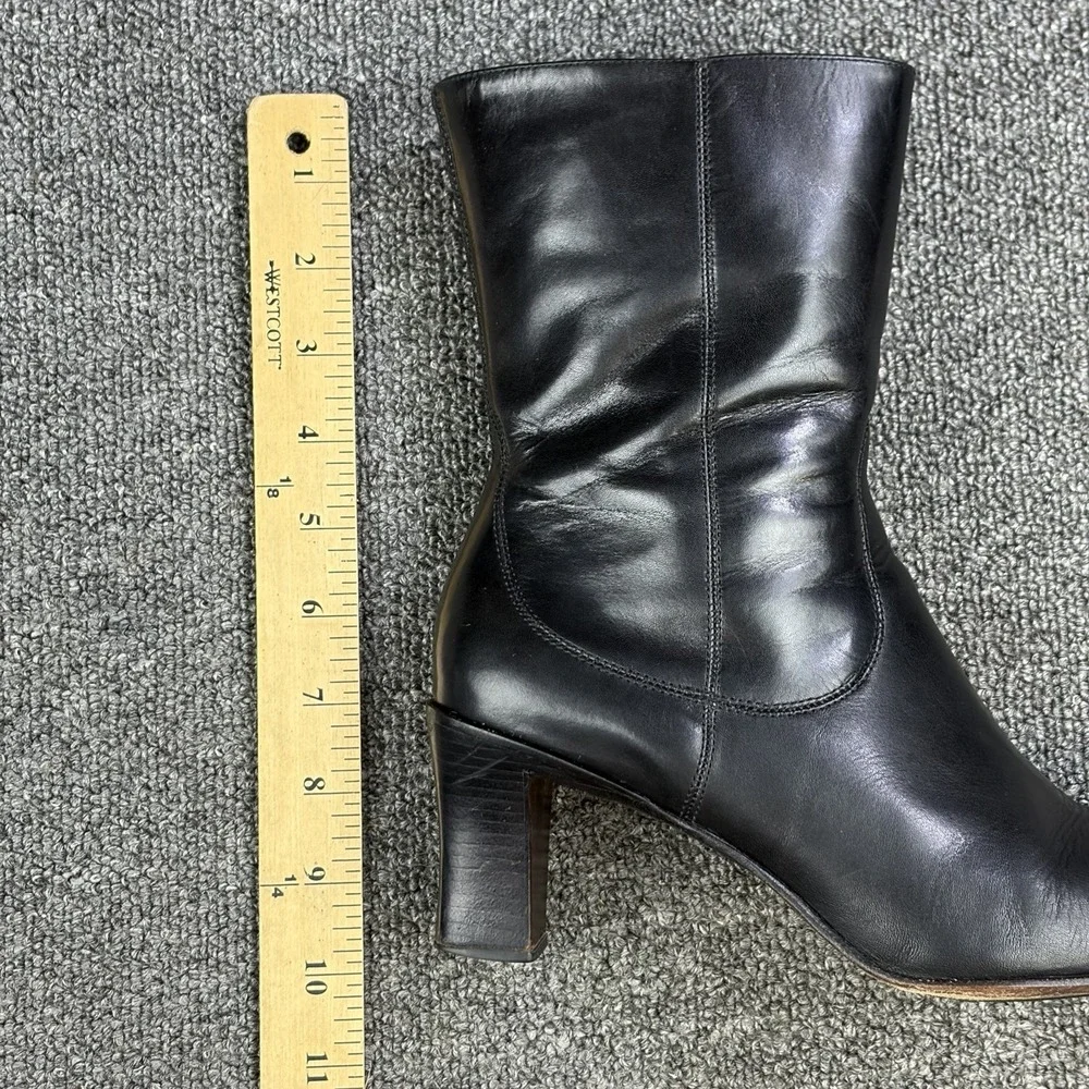 Cole Haan Country Black Leather Heeled Ankle Boots Women's Size 8 B Made Brazil - Picture 12 of 12